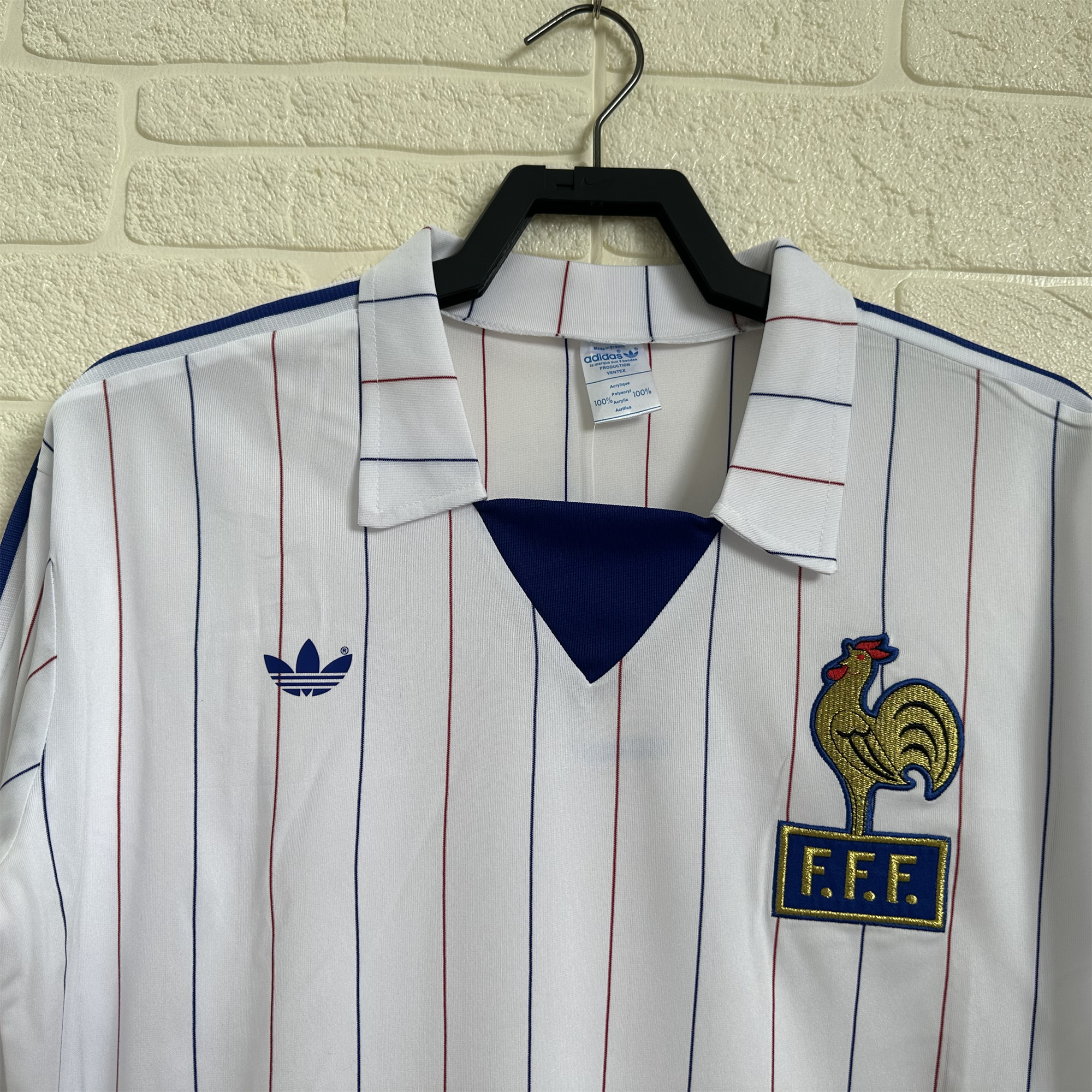 Retro France 1980-82 Away Long Sleeve Jersey - UnitedFutballJersey
