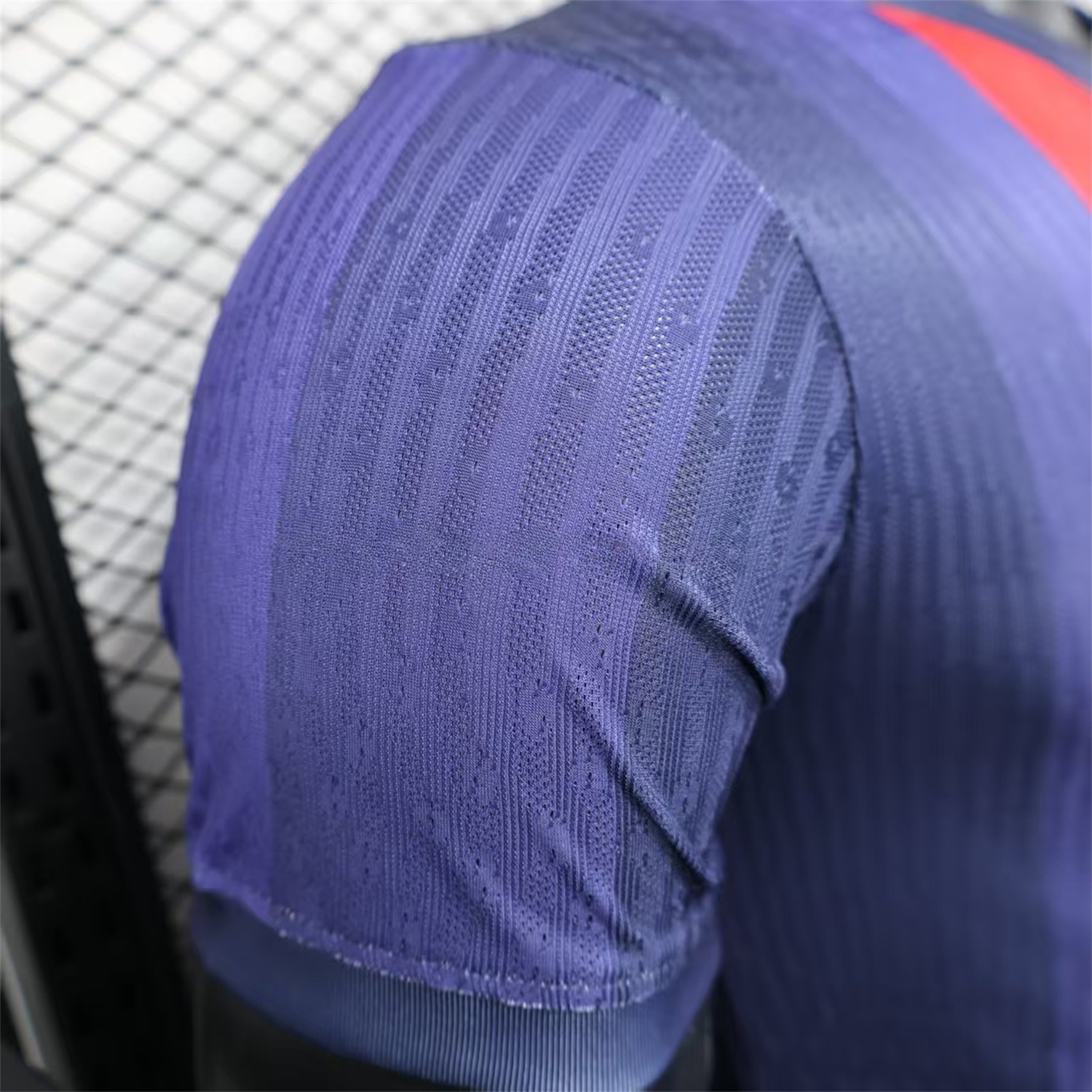 B.A.R.S.A 25-26 Big LOGO Red & Blue Stripe Special Edition Jersey - Player Version - UnitedFutballJersey