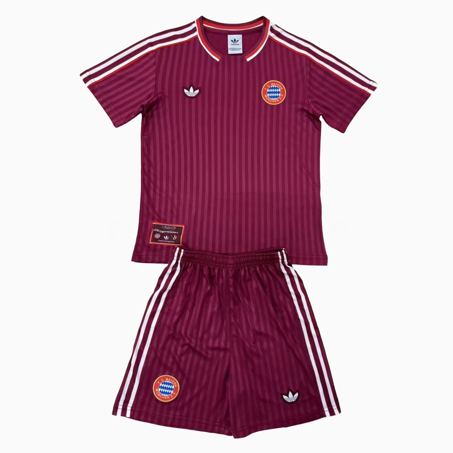 Bayern Munich 24-25 Red Terrace Icon Retro Style Men's Adult Jersey Set - Fans Version - UnitedFutballJersey