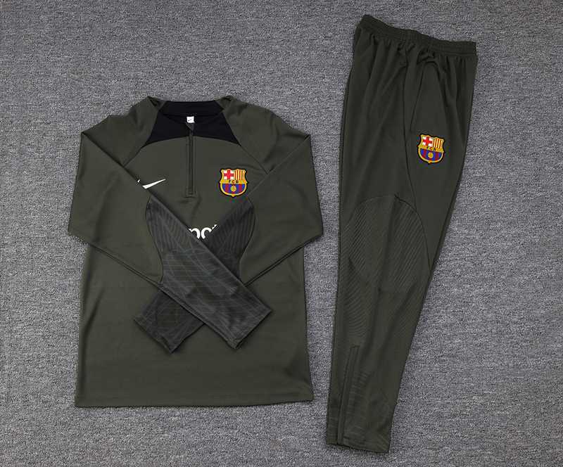 B.A.R.S.A 23-24 Long Sleeve Training Set -Green - UnitedFutballJersey