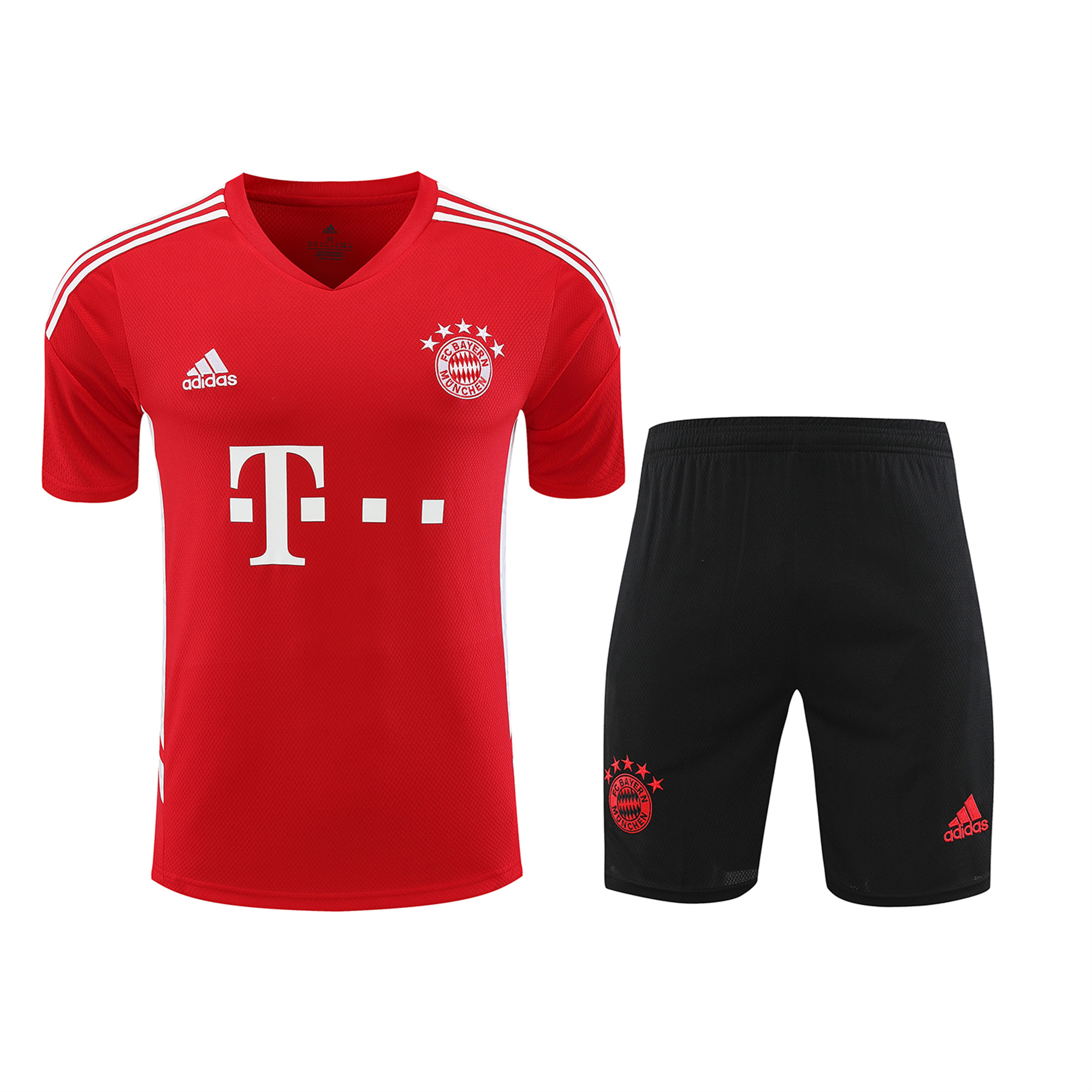 Bayern Munich 23-24 Short-Sleeve Training Set - Red - UnitedFutballJersey
