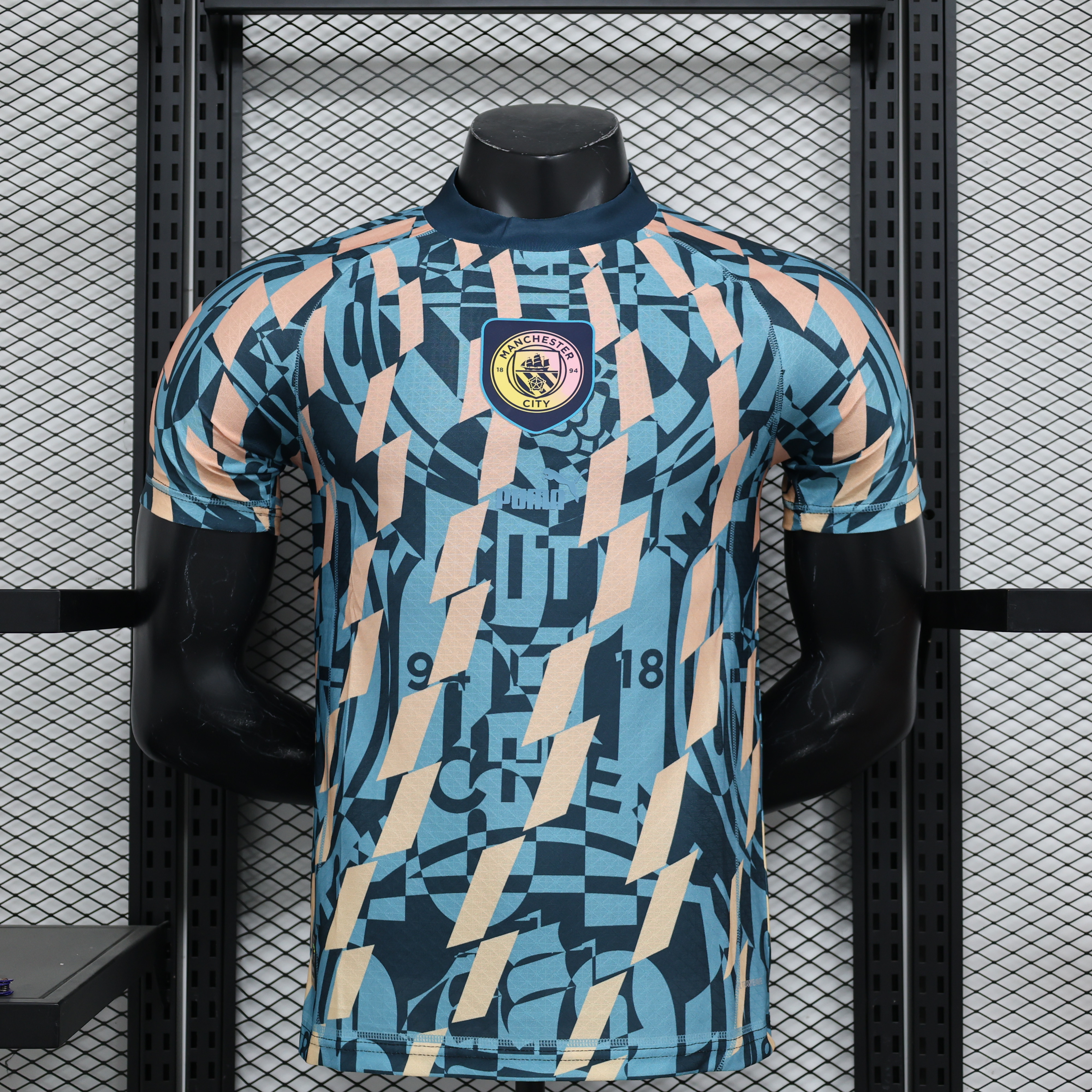 Manchester City 24-25 ftblSTATEMENT Retro Jersey - Player Version - UnitedFutballJersey