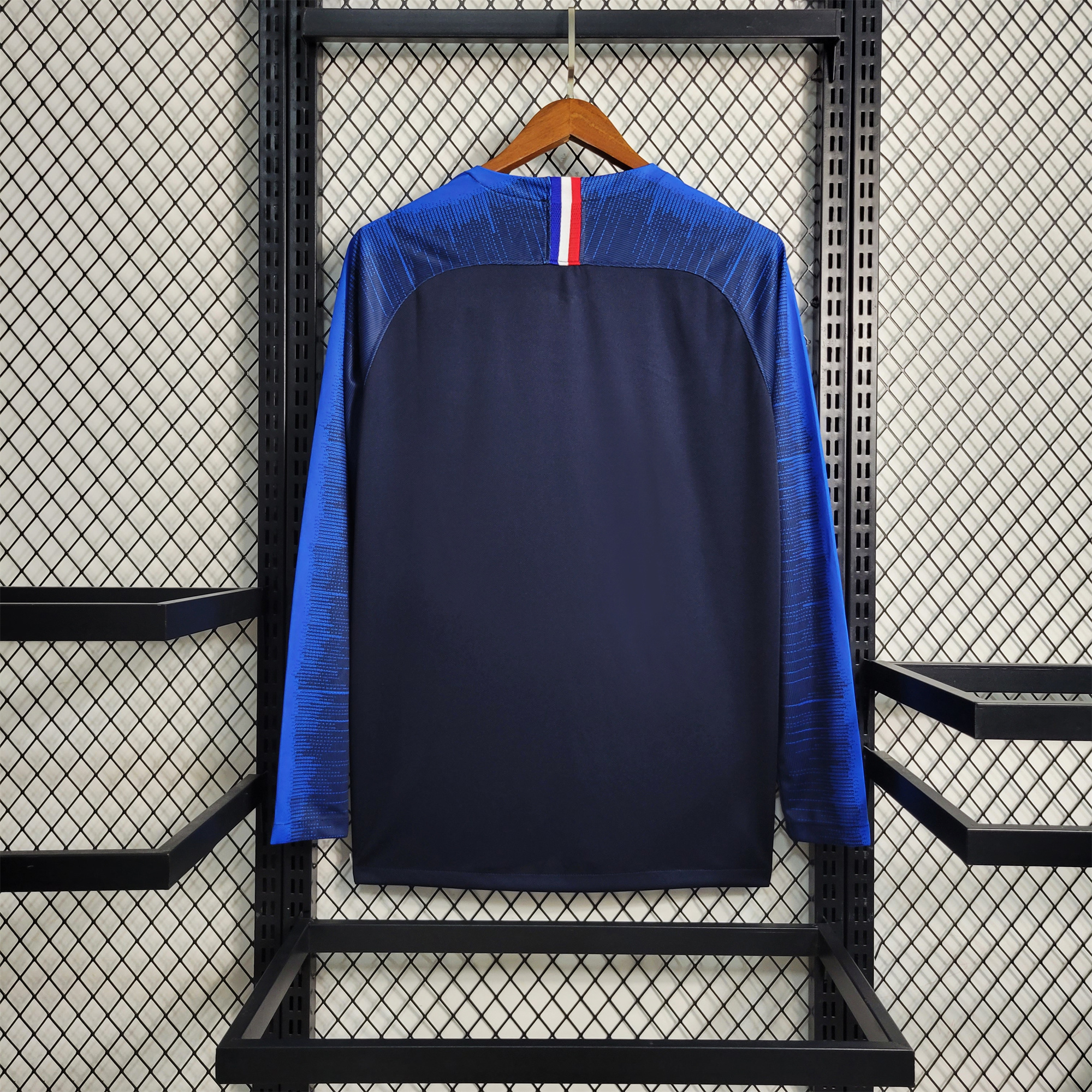 Retro France 2018 Home Stadium Long Sleeve Jersey - UnitedFutballJersey