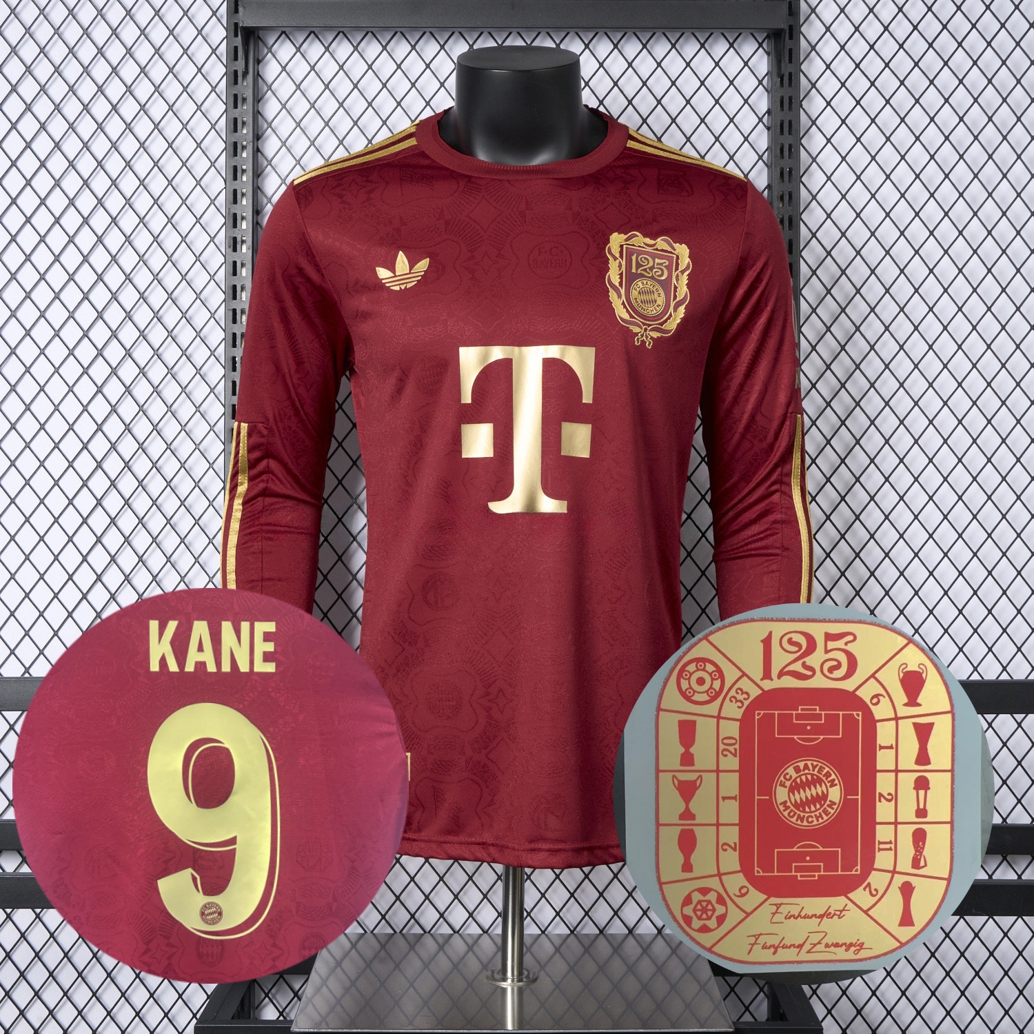 Bayern Munich 2025 125th Anniversary Long Sleeves Jersey - Player Version - UnitedFutballJersey
