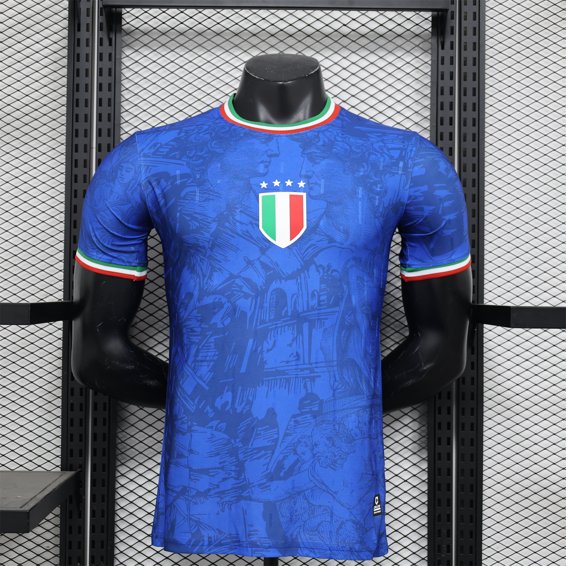 Italy 2024 Blue Special Edition Jersey - Player Version - UnitedFutballJersey