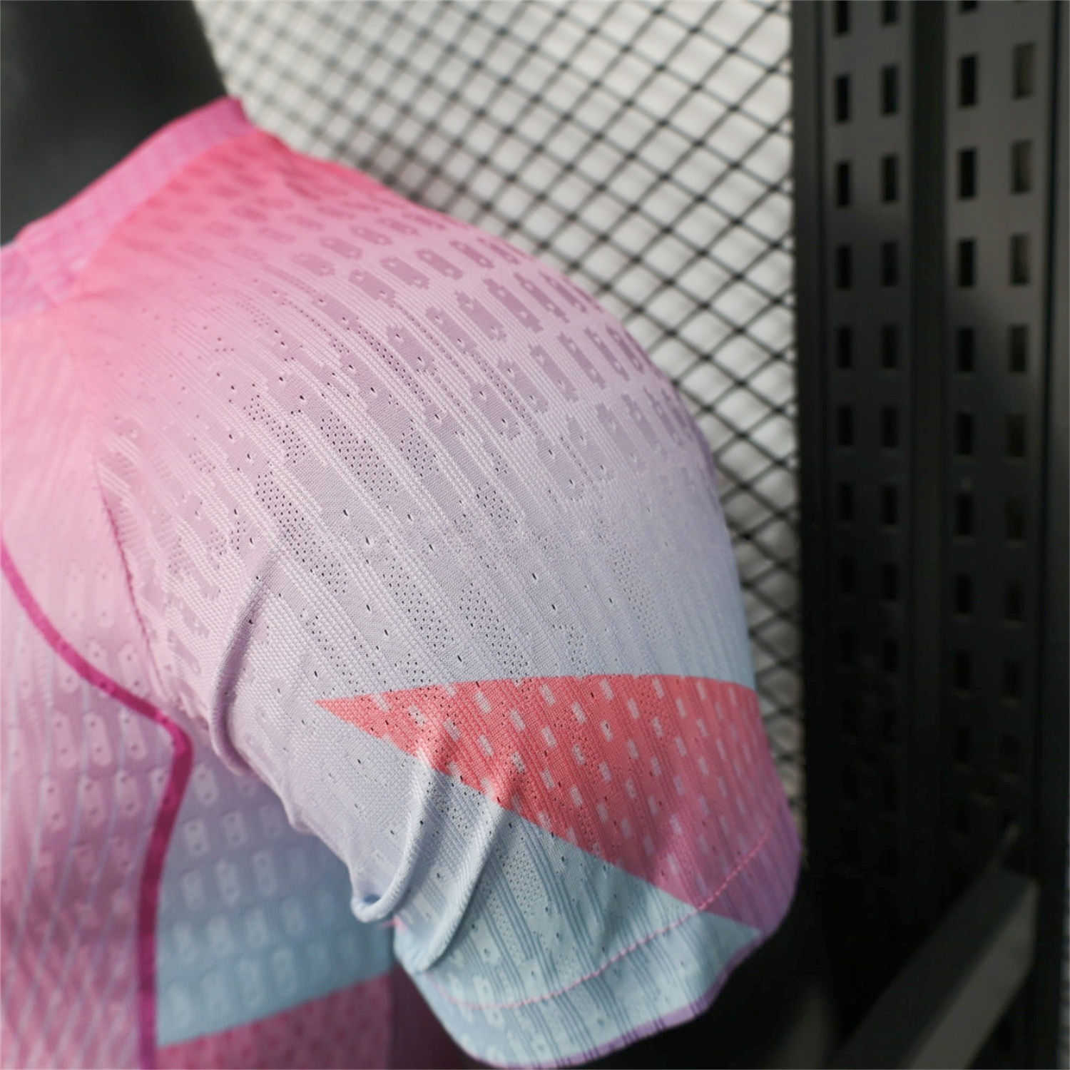 Barcelona 25-26 Pink and Light Blue Stripes Jersey - Player Version - UnitedFutballJersey