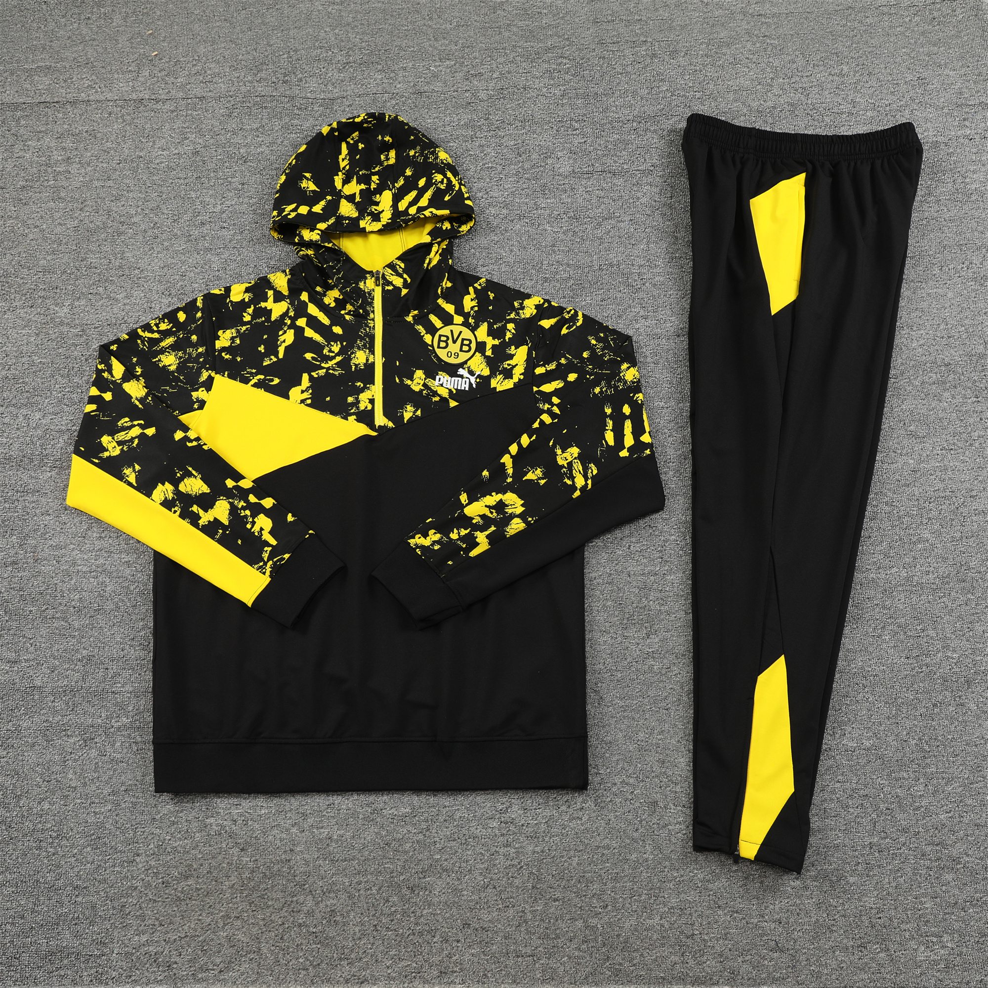 Dortmund 23-24 Men's Training Hoodie + Pants - UnitedFutballJersey