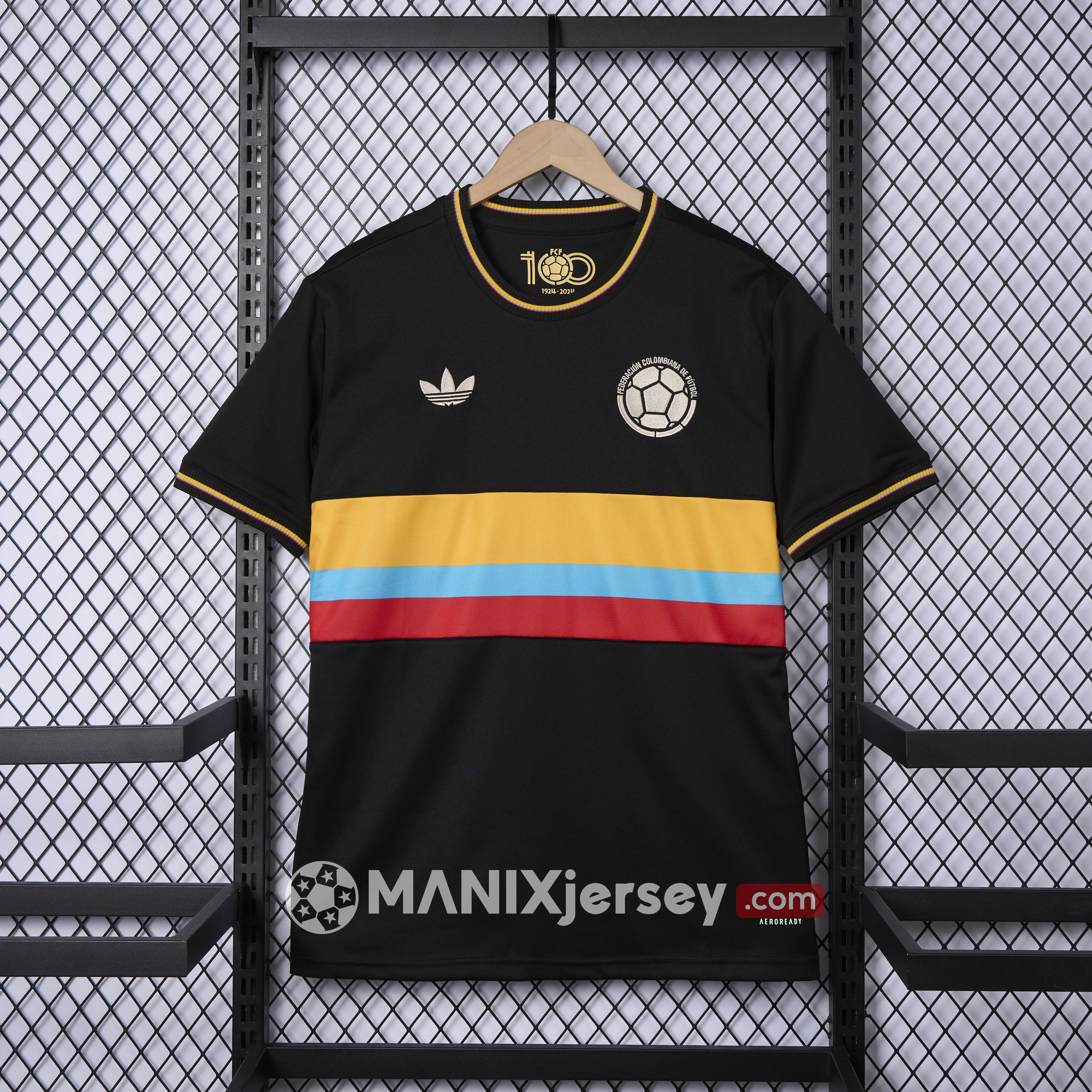 Colombia 2024 100th Anniversary Black Jersey - Fans Version - UnitedFutballJersey