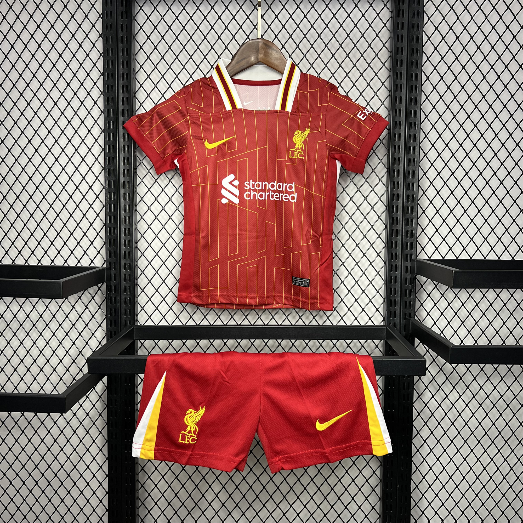 Liver.pool 24-25 Home Stadium Kids Kit - UnitedFutballJersey