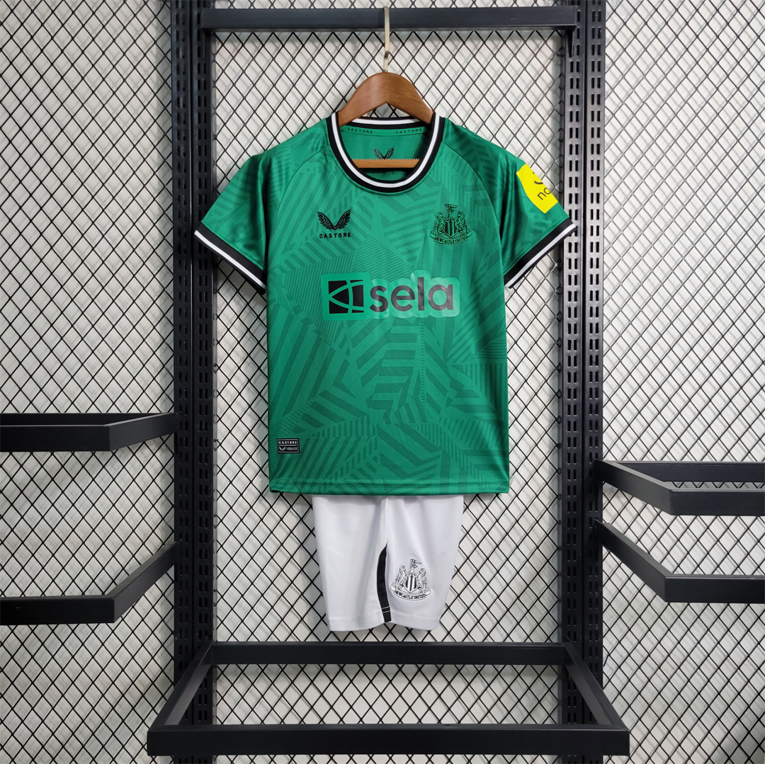 Newcastle United 23-24 Away Kids Kit - UnitedFutballJersey
