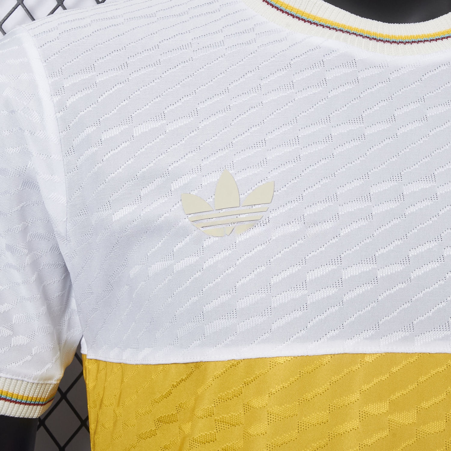 Colombia 2024 100th Anniversary Jersey with Jacquard Fabric - Player Version - UnitedFutballJersey