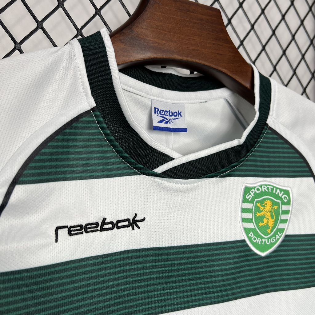 Retro Sporting CP 2001-03 Home Stadium Kids Kit - UnitedFutballJersey