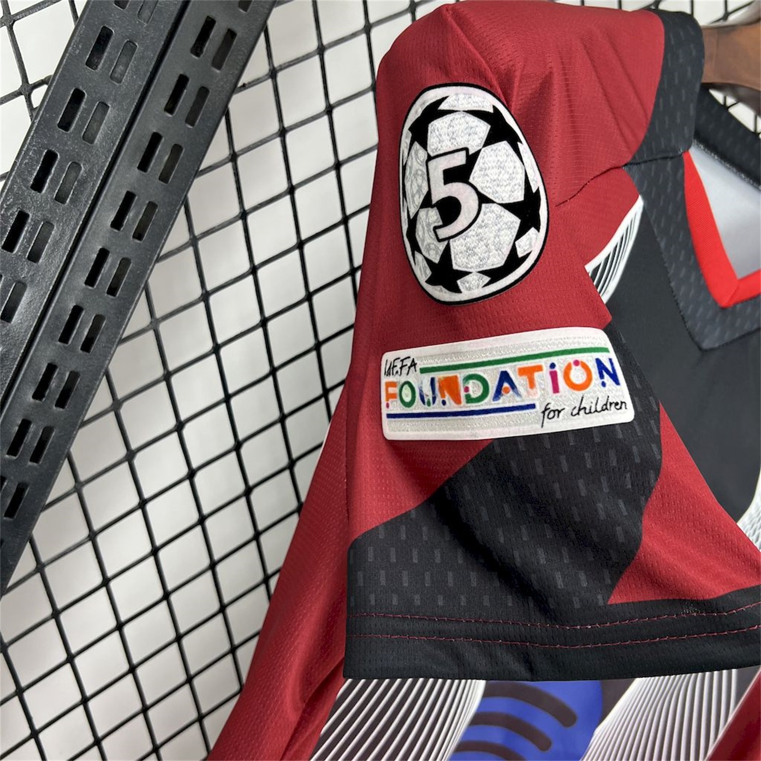 B.A.R.S.A 25-26 T90 Red Black Gradient and White Lines Special Jersey - Fans Version - UnitedFutballJersey