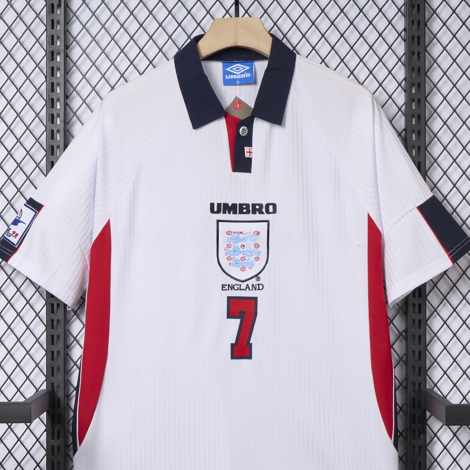 Retro England 1998 Home Jersey - UnitedFutballJersey