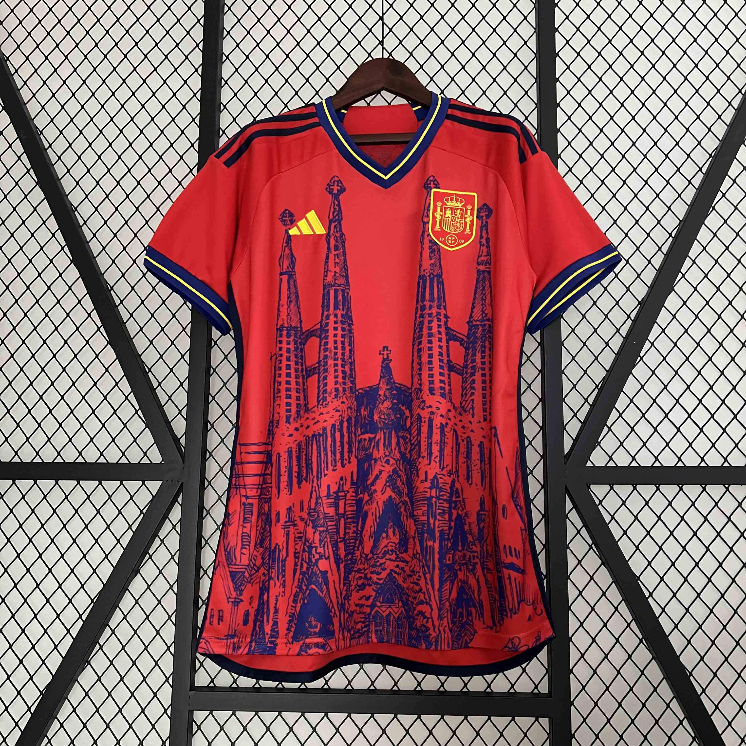 Spain 23-24 Sagrada Família Special Edition Jersey - Fans Version - UnitedFutballJersey