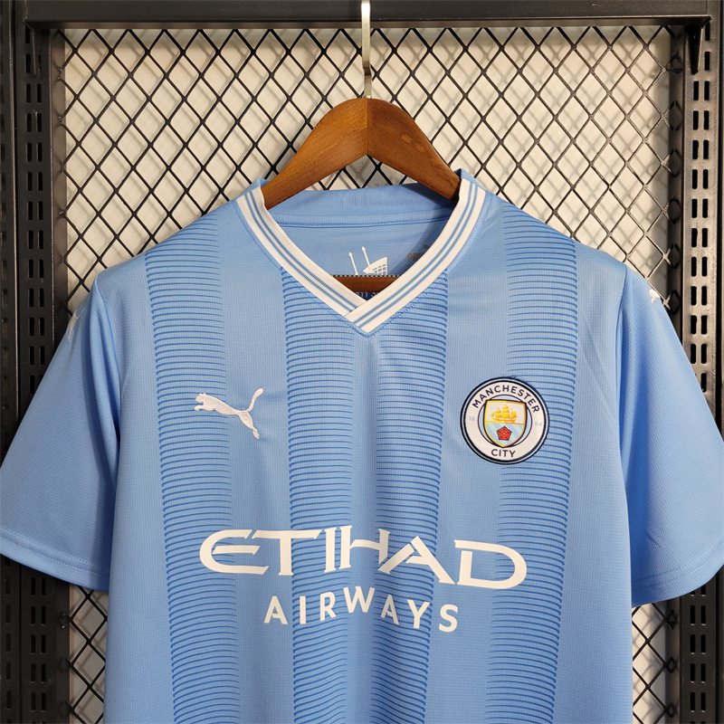 Manchester City 23-24 Home Jersey - Fans Version - UnitedFutballJersey
