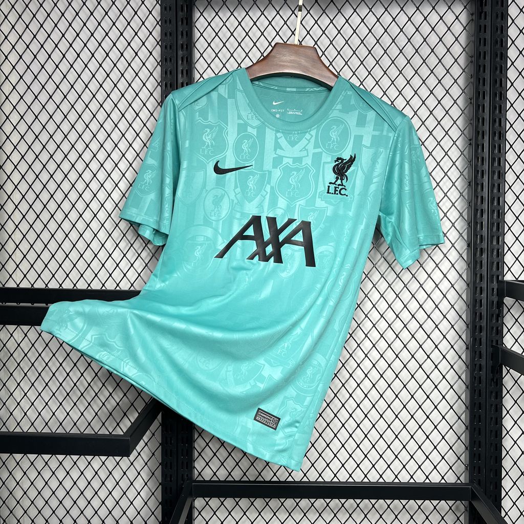 Liver.pool 24-25 Cyan-blue Pre-match Training Jersey - Fans Version - UnitedFutballJersey