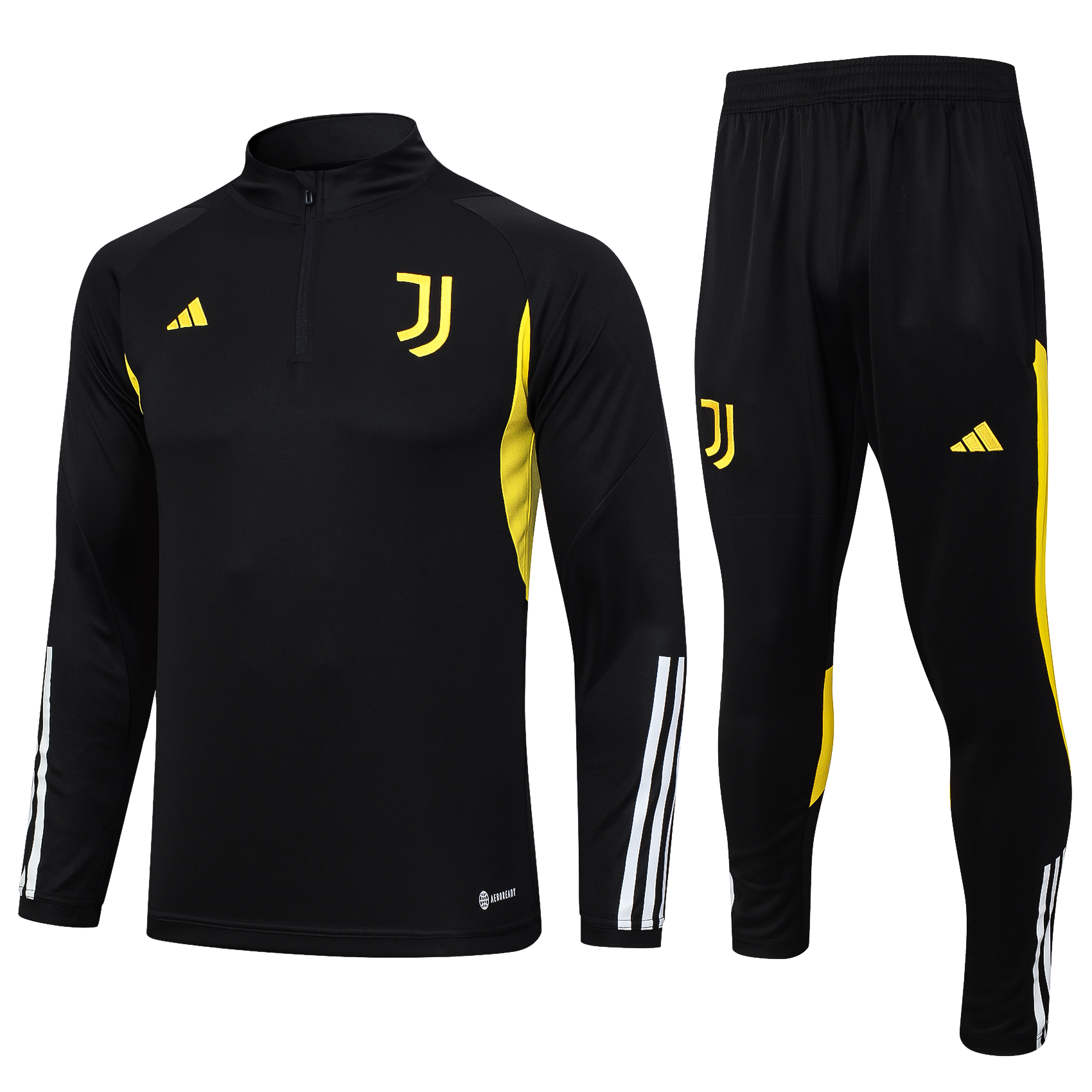Juventus 23-24 Long Sleeve Training Set -Black - UnitedFutballJersey