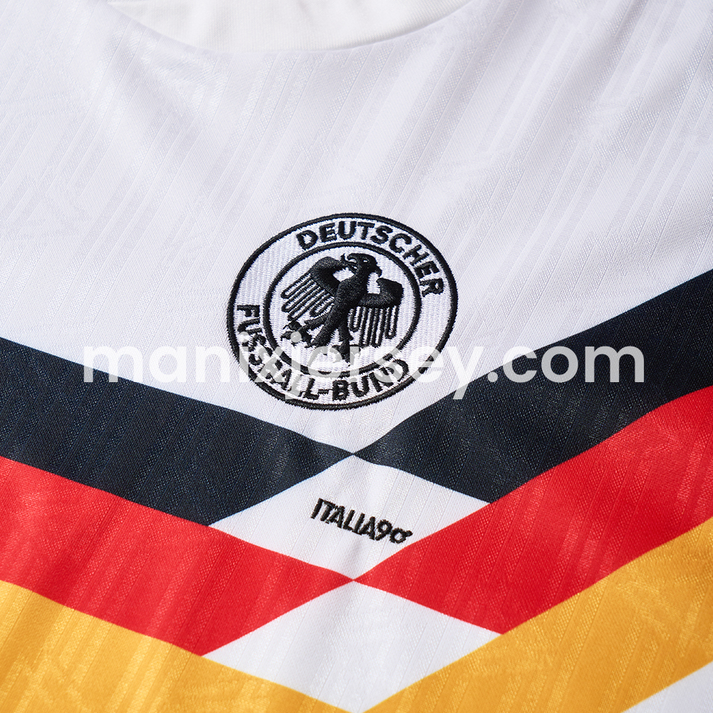 Retro Germany 1990 Home Long Sleeve Jersey - UnitedFutballJersey