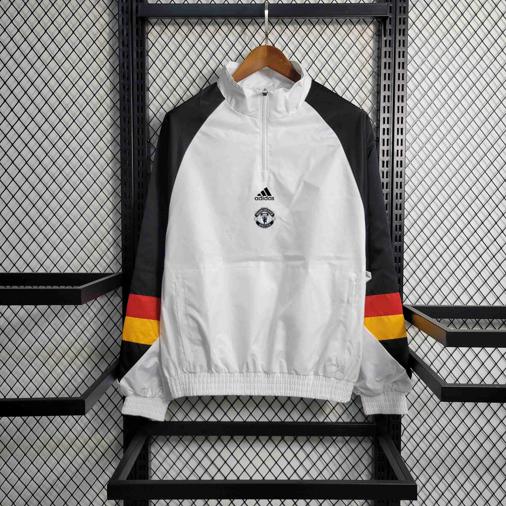 23-24 Manchester United White Windbreaker - UnitedFutballJersey