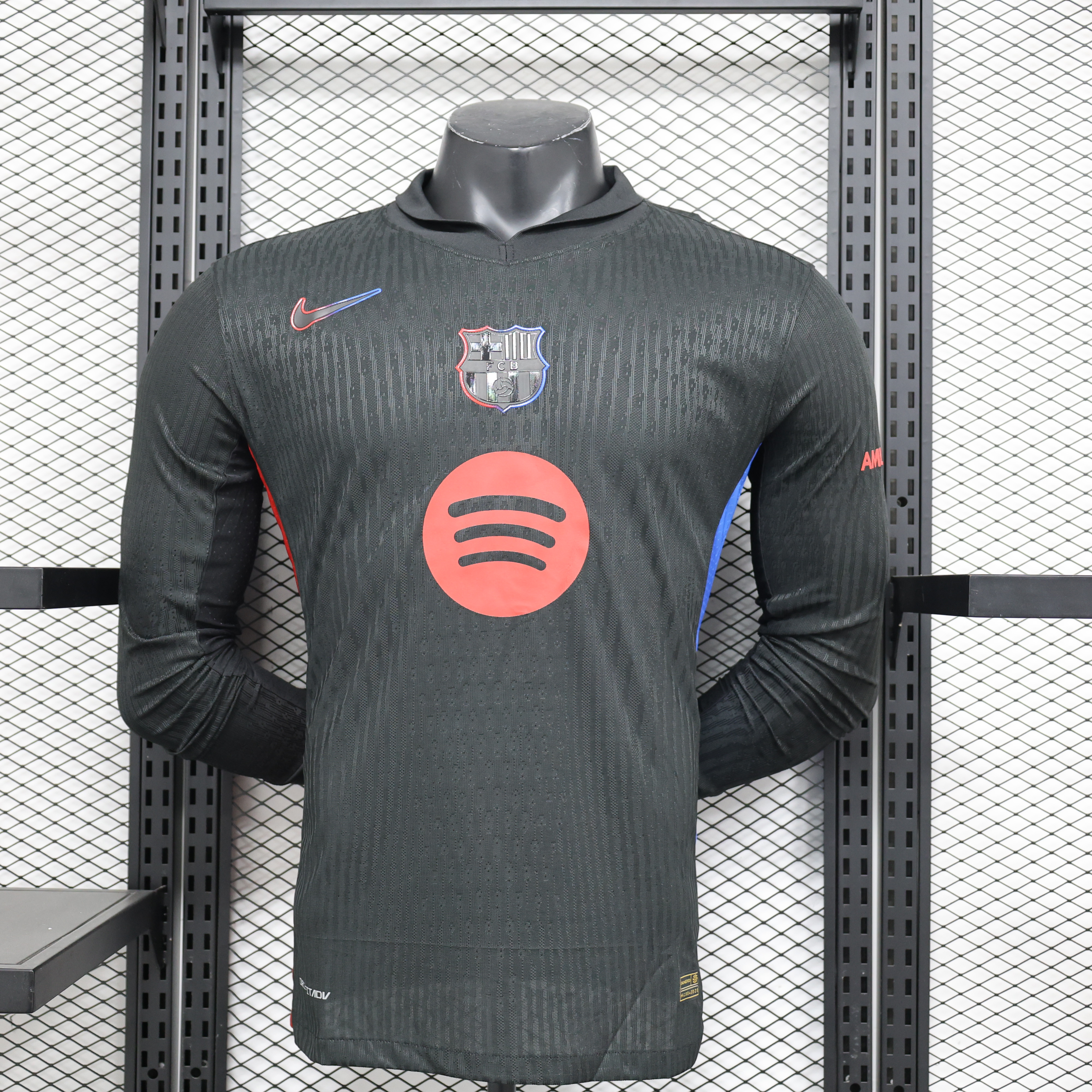 B.A.R.S.A 24-25 Away Long Sleeve Jersey with Big Logo - Player Version - UnitedFutballJersey