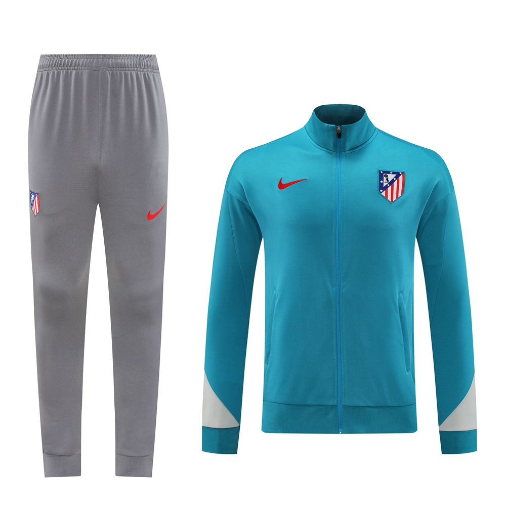 Atletico Madrid 24-25 Jacket Training Tracksuit - Lake Blue - UnitedFutballJersey