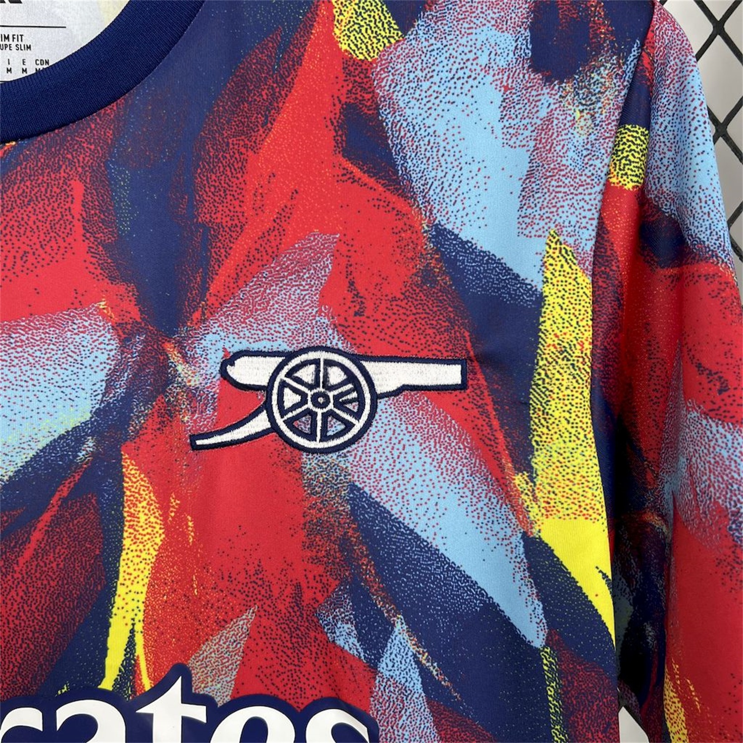 Arsenal 25-26 Colorful Flame Graffiti Pre-match Training Jersey - Fans Version - UnitedFutballJersey