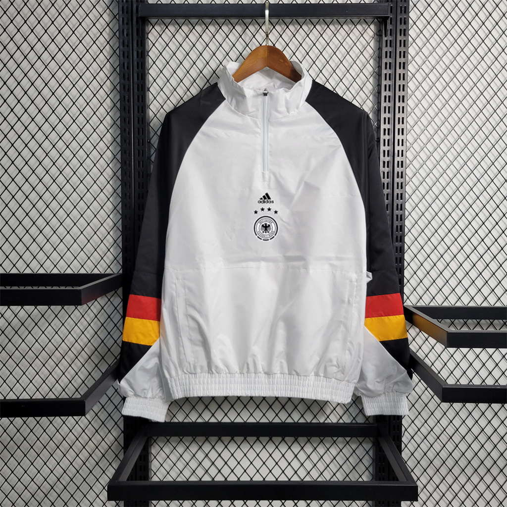 Germany 23-24 Mens White Player Windbreaker - UnitedFutballJersey
