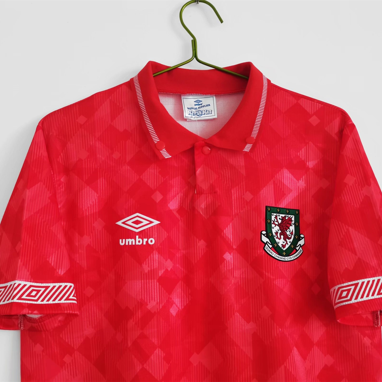 Retro Wales 1990 Home Stadium Jersey - UnitedFutballJersey
