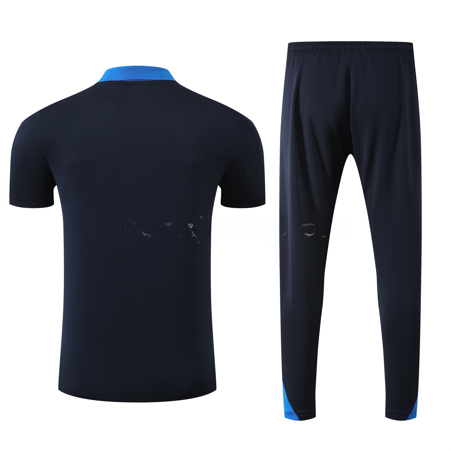 C.H.E.L.S.E.A 25-26 POLO Short-Sleeve Training Set - Deep Blue Top and Pants - UnitedFutballJersey