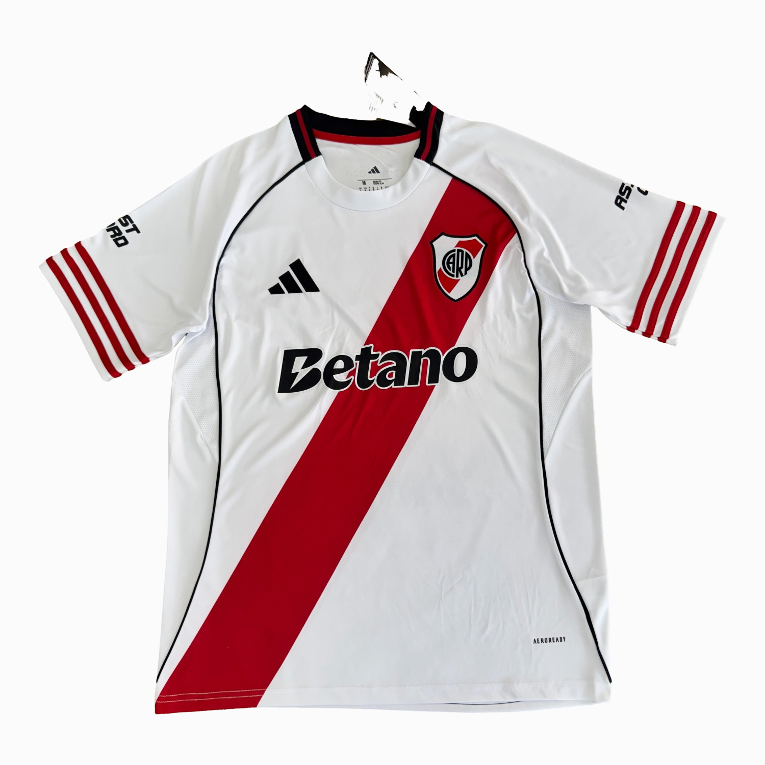 River Plate 25-26 Home Jersey With Chest Sponsor - Fans Version - UnitedFutballJersey