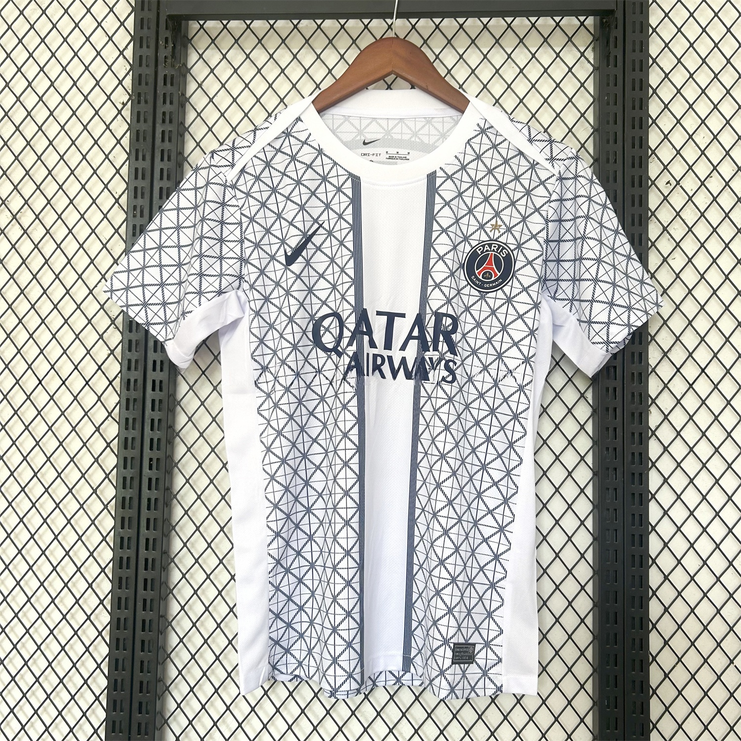 Paris Saint-Germain PSG 25-26 White Pre-Match Training Jersey - Fans Version - UnitedFutballJersey