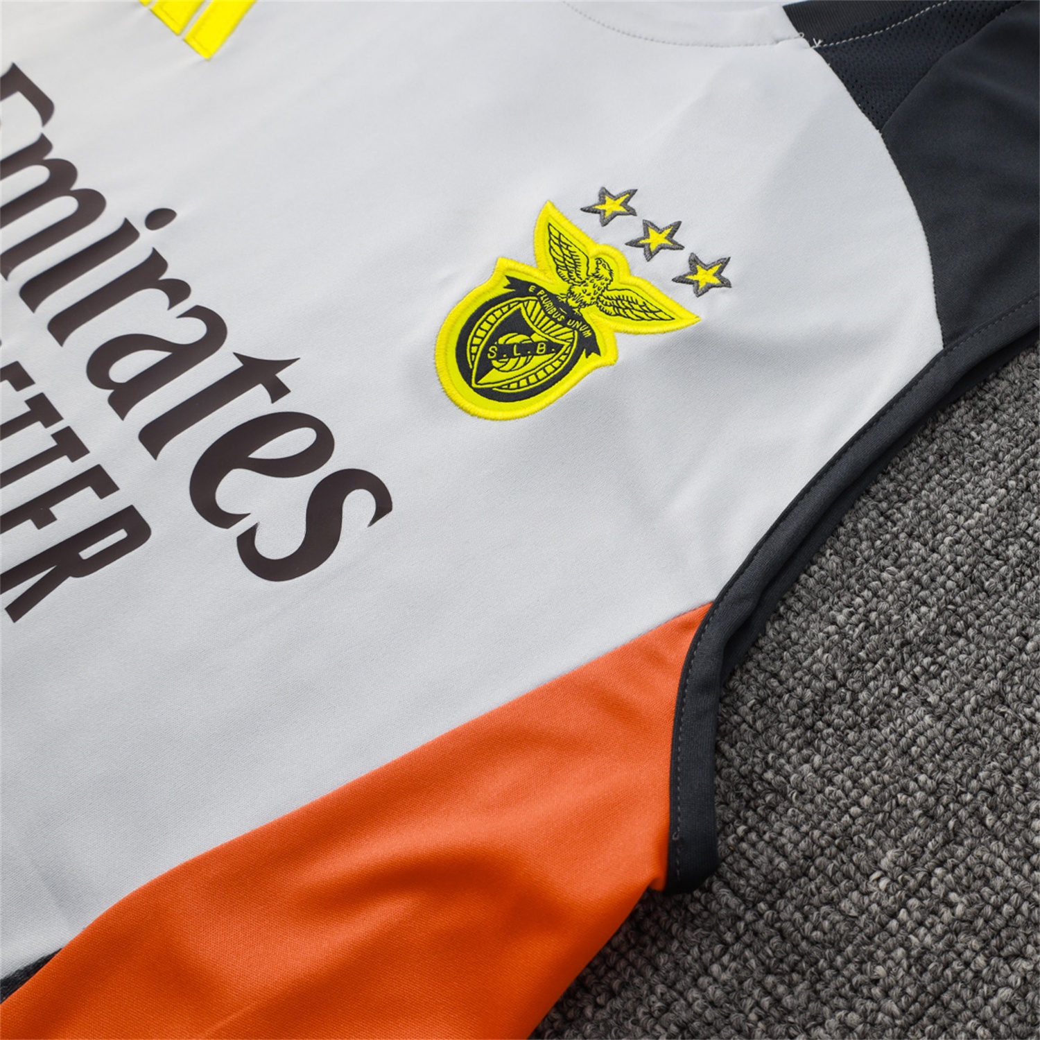 Benfica 25-26 Vest Training Set - Grey Vest and Deep Grey Shorts - UnitedFutballJersey