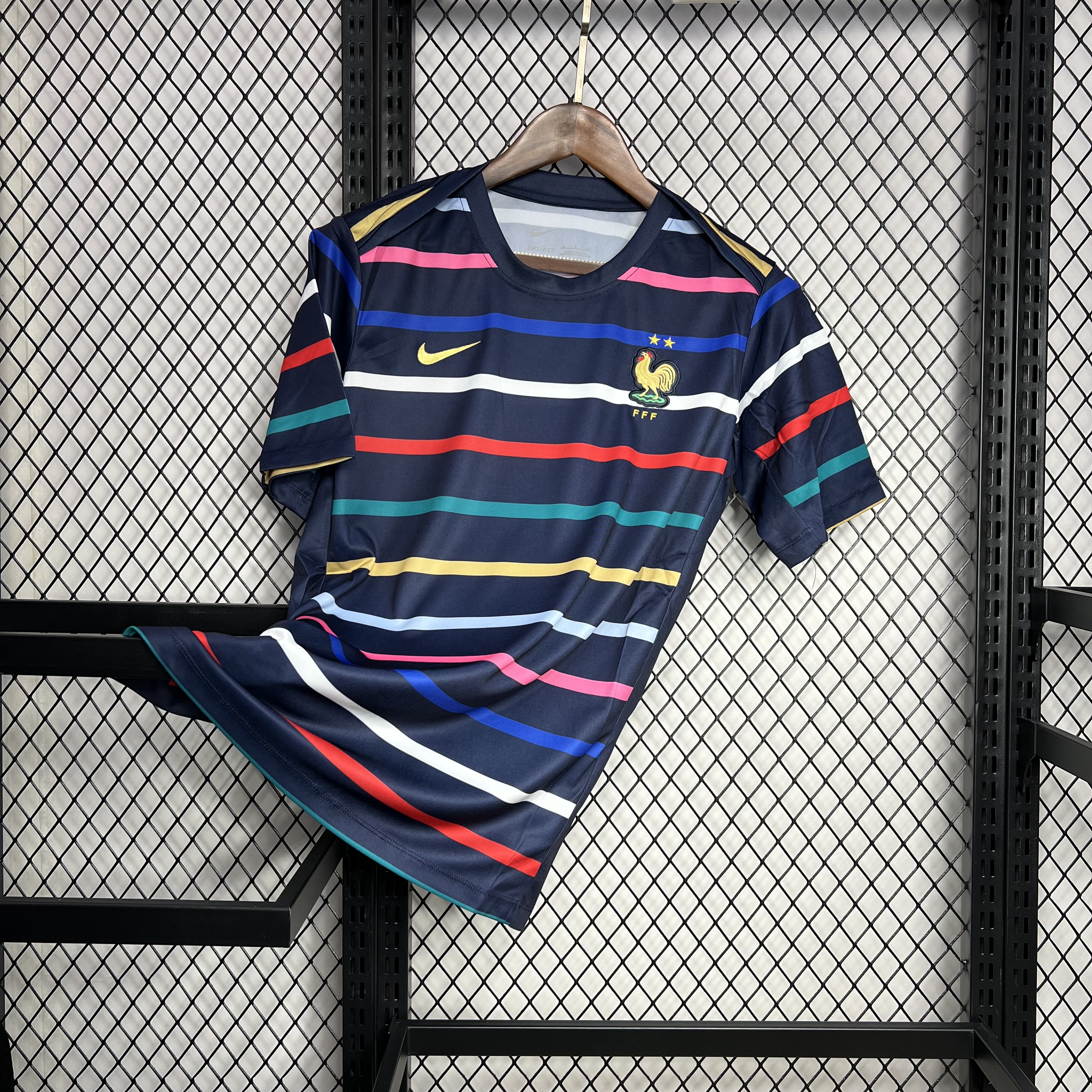 France 24-25 Pre-match Training Jersey - Fans Version - UnitedFutballJersey