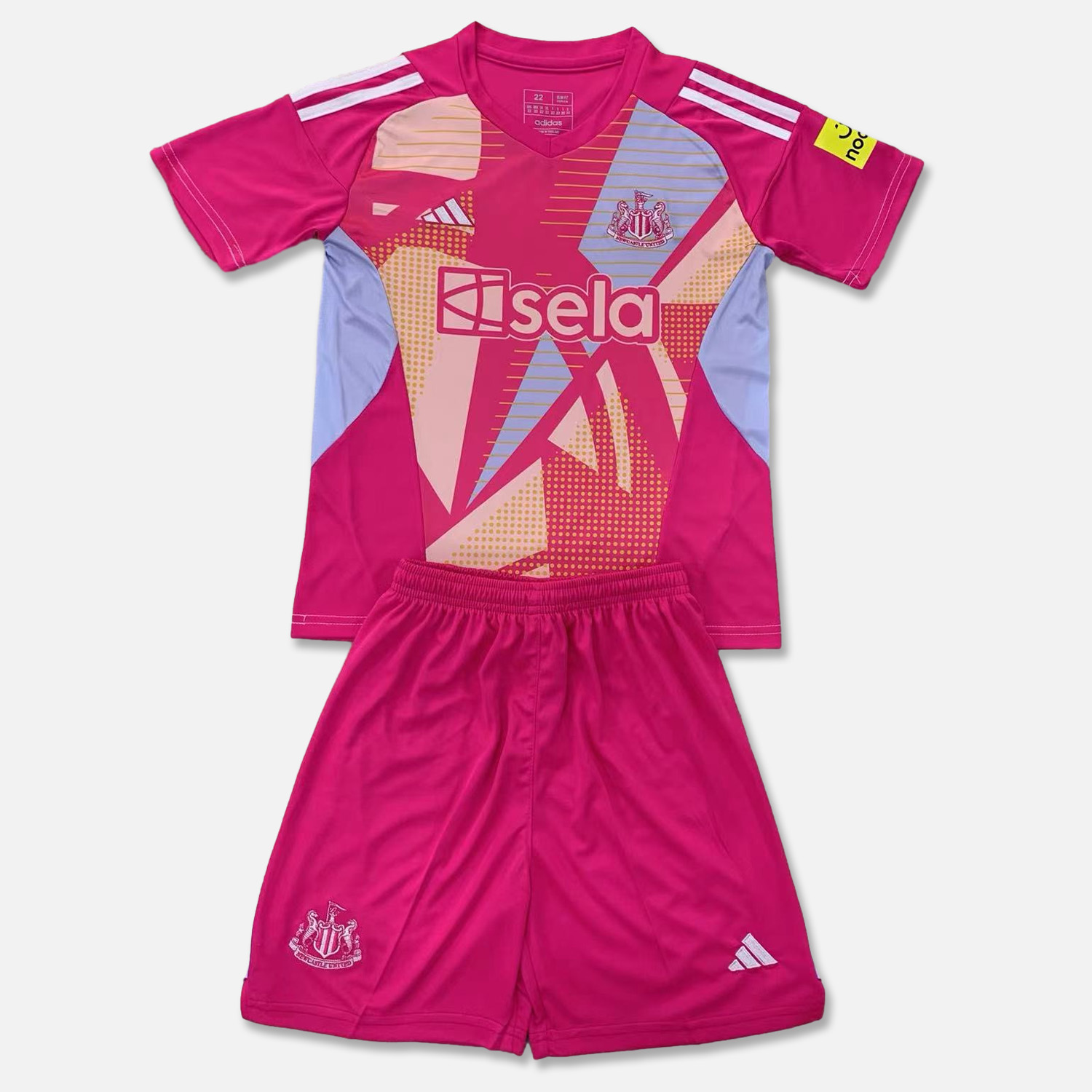 Newcastle United 24-25 Pink Goalkeeper Men's Adult Jersey Set - Fans Version - UnitedFutballJersey