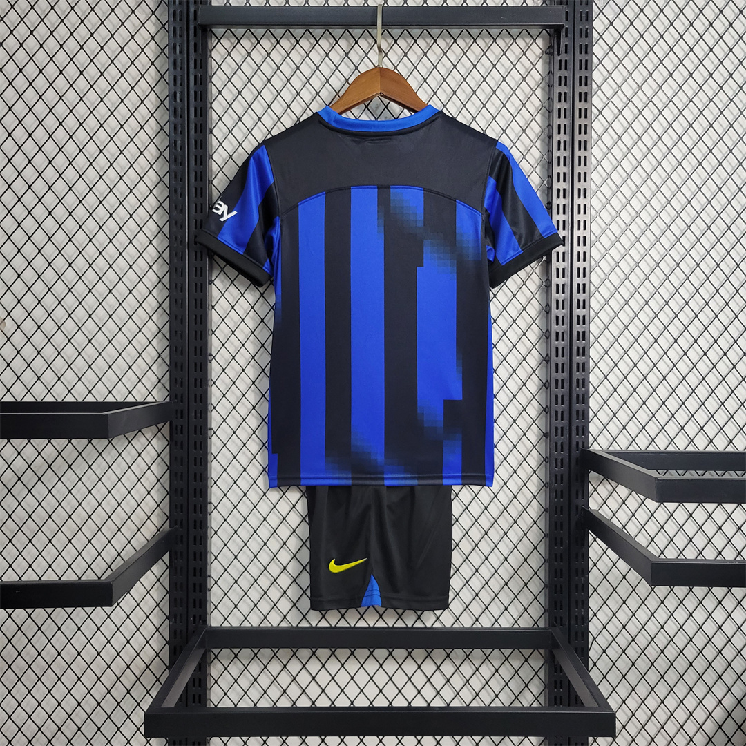 Inter Milan 23-24 Home Kids Kit - UnitedFutballJersey