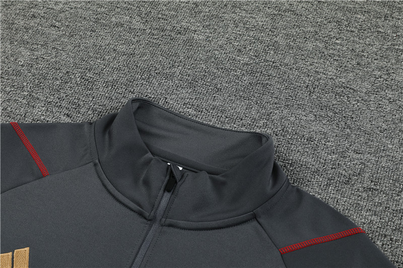 Arsenal 23-24 Long Sleeve Training Set -Dark Grey - UnitedFutballJersey