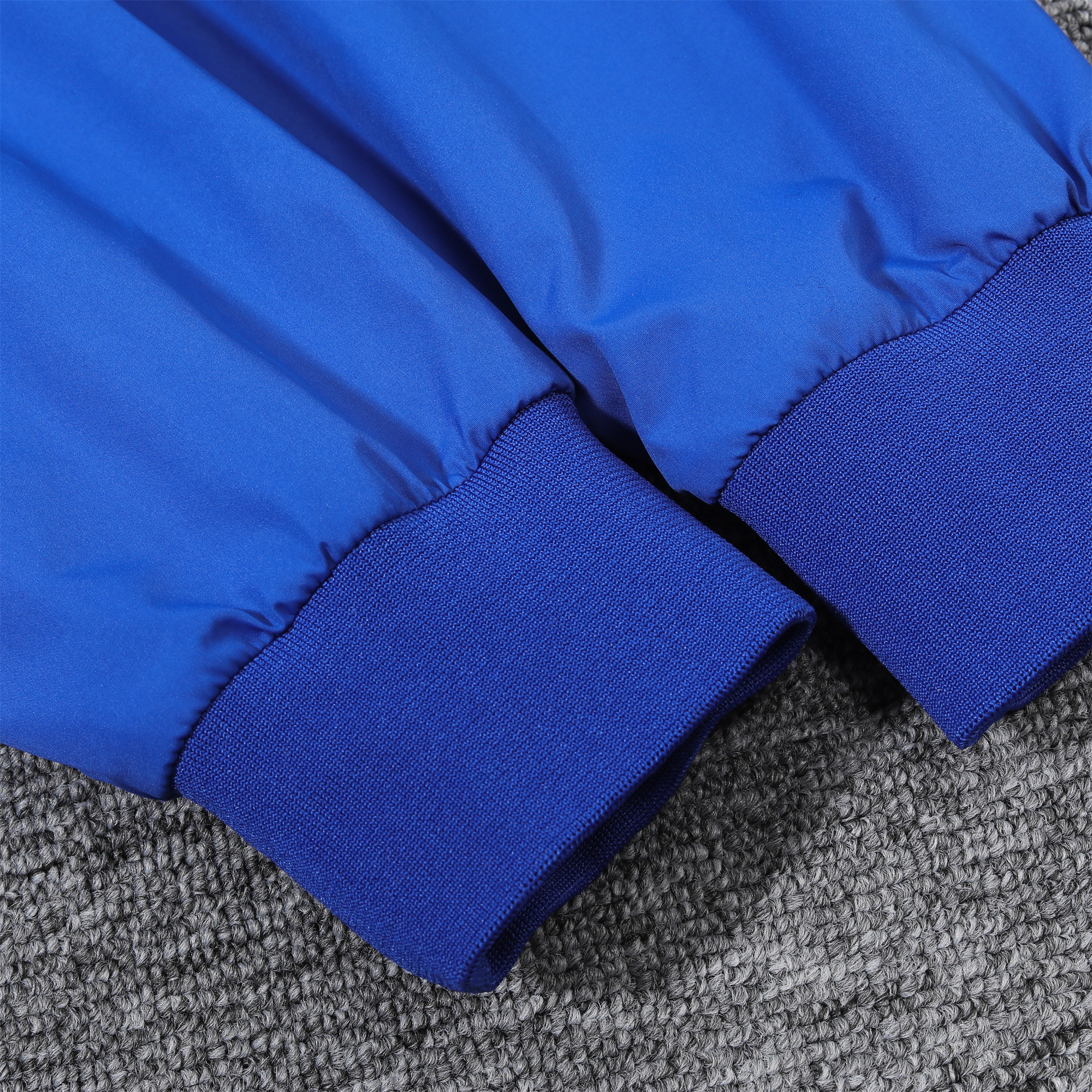 Brazil 2024 National Team Anthem Blue Hooded Windbreaker - Player Version - UnitedFutballJersey