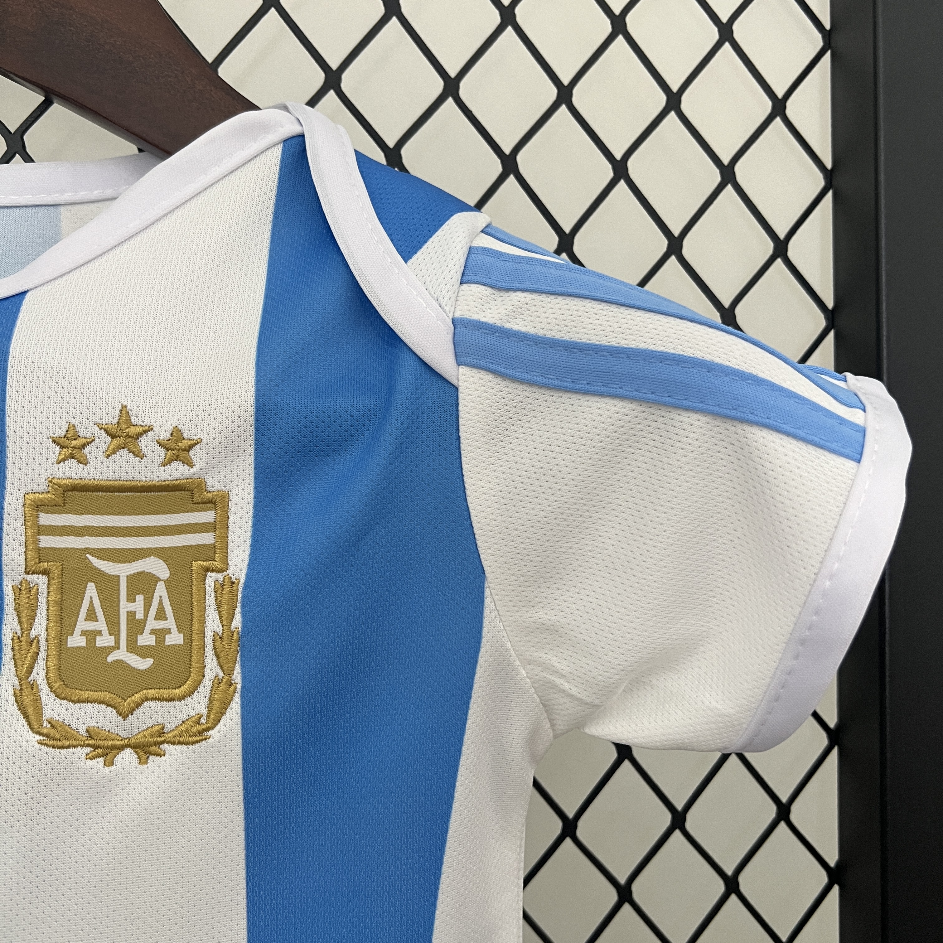 Argentina 2024 Home Baby Crawling Suit - UnitedFutballJersey