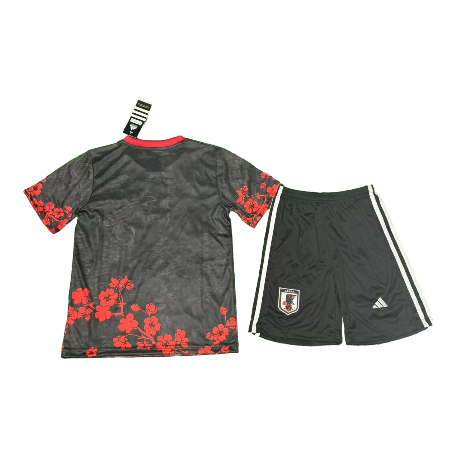 Japan 25-26 Uchiha Madara Red And Black Special Kids Kit - UnitedFutballJersey