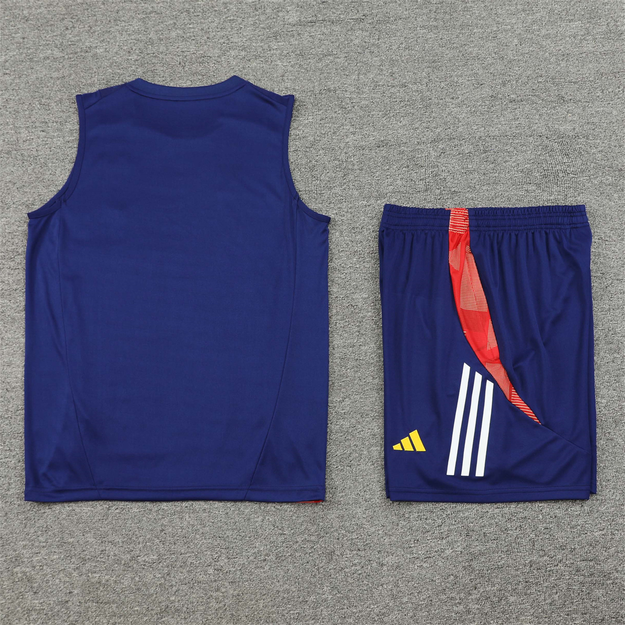 Spain 24-25 Vest Training Set - Deep Blue - UnitedFutballJersey