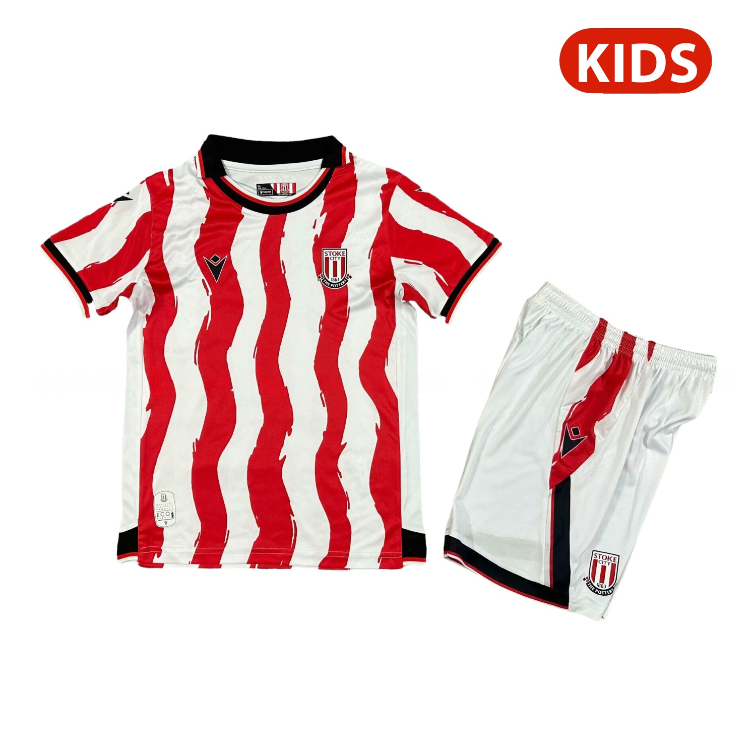 Stoke City 25-26 Home Kids Kit - UnitedFutballJersey