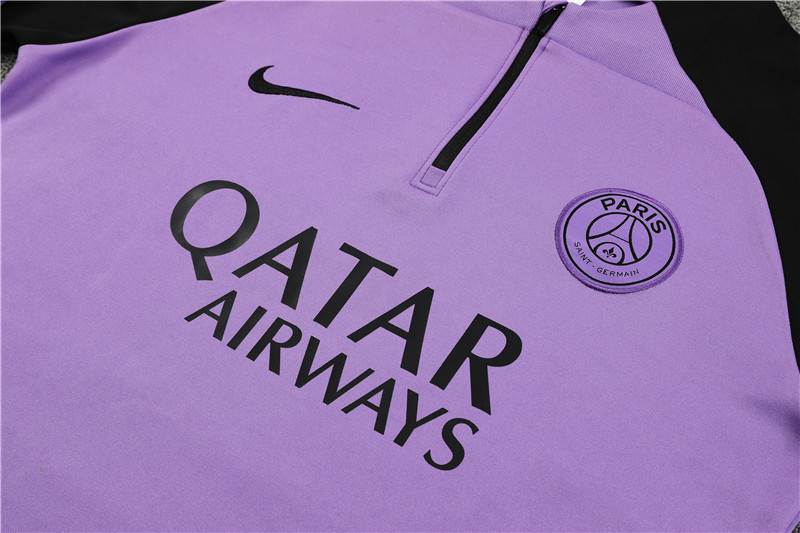 Paris Saint-Germain PSG 23-24 Long Sleeve Training Set -Blue -Purple - UnitedFutballJersey