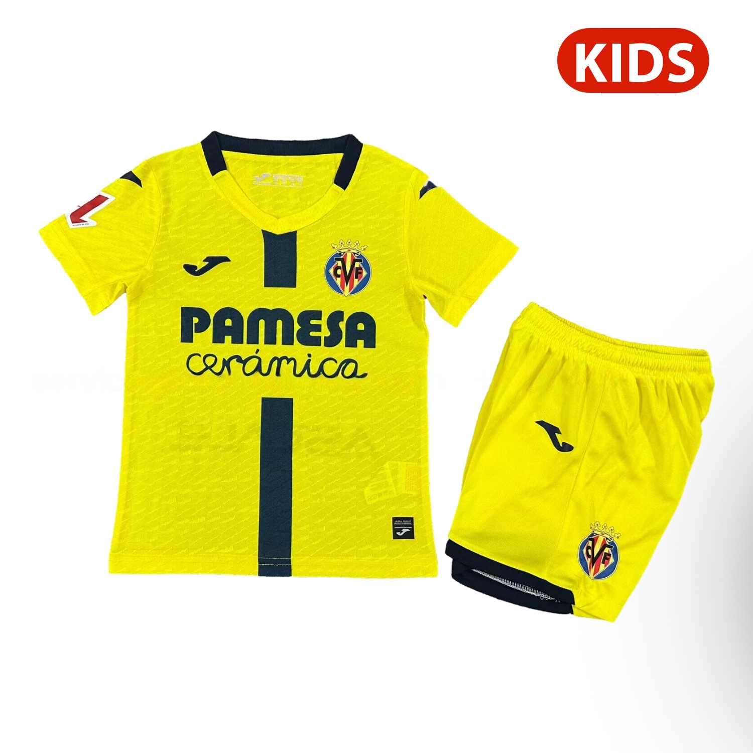 Villarreal 25-26 Home Kids Kit - UnitedFutballJersey