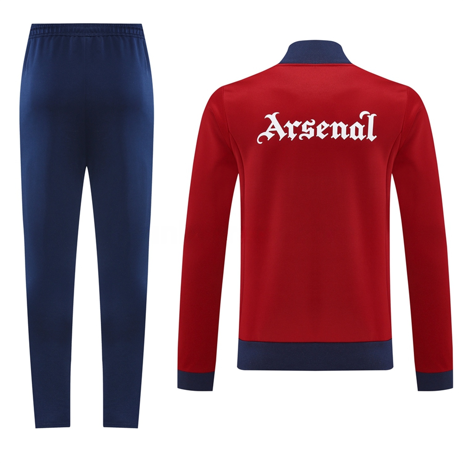 Arsenal 24-25 Throwback Jacket Training Tracksuit - Red Jackets & Blue Pants - UnitedFutballJersey