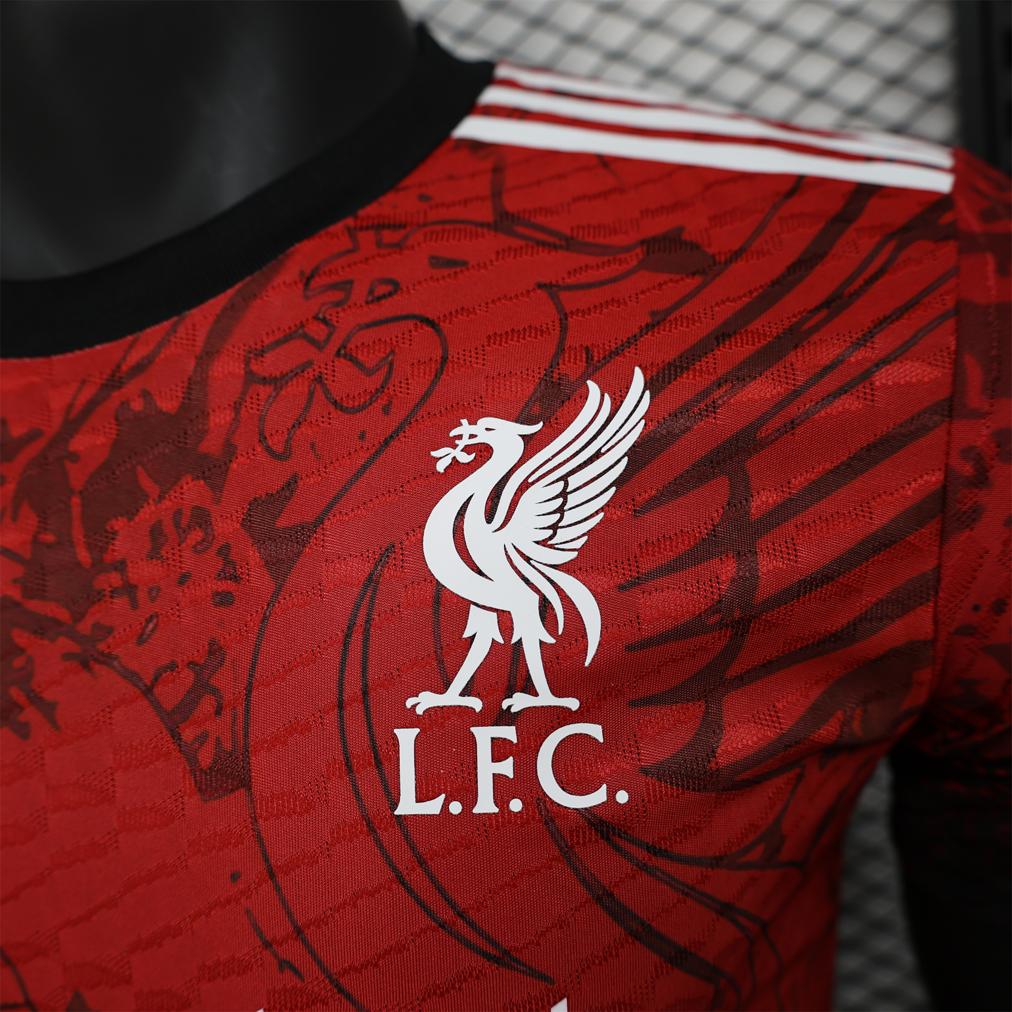 Liver.pool 24-25 Red Black Liver Bird Jersey - Player Version - UnitedFutballJersey