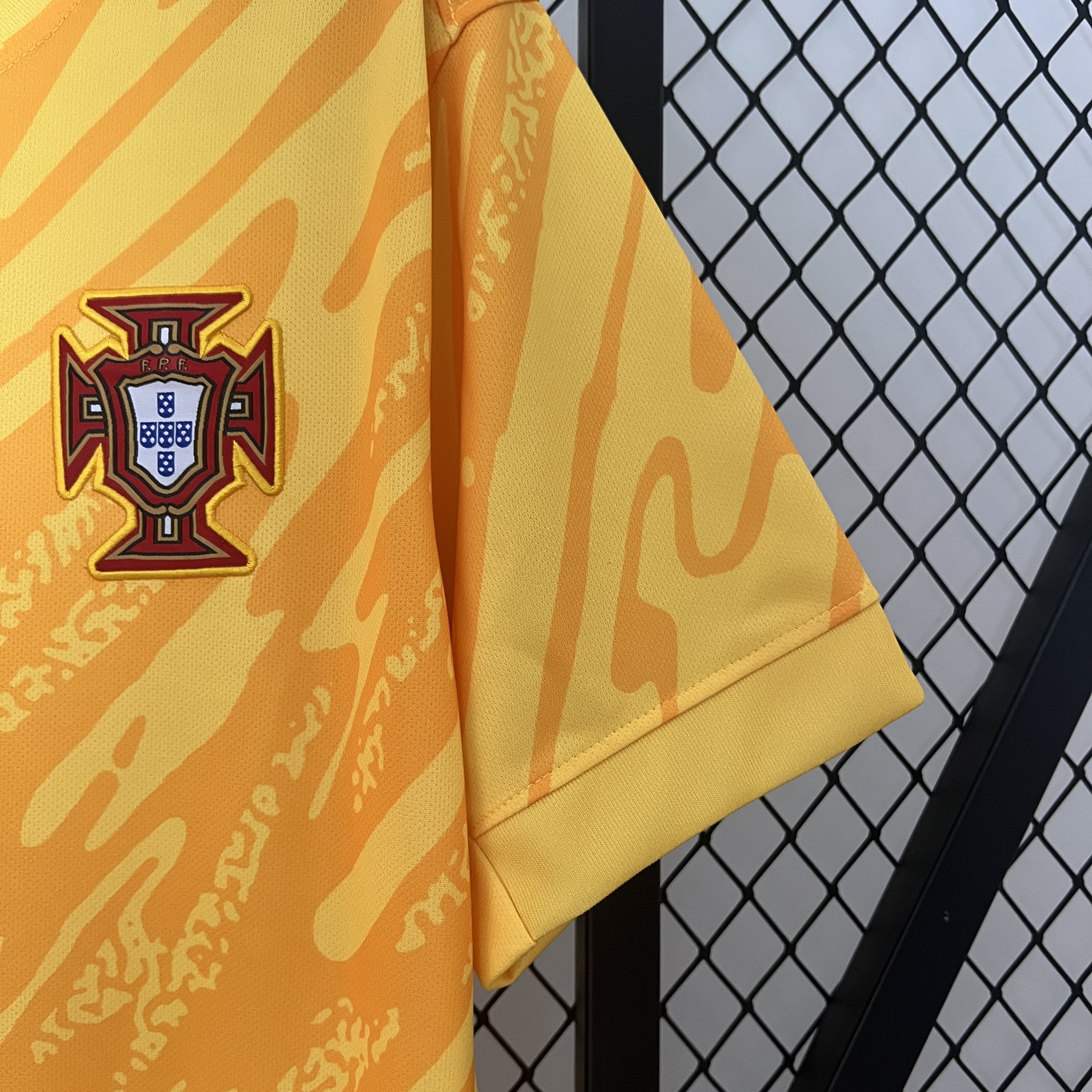 Portugal 2024 Yellow Goalkeeper Jersey - Fans Version - UnitedFutballJersey