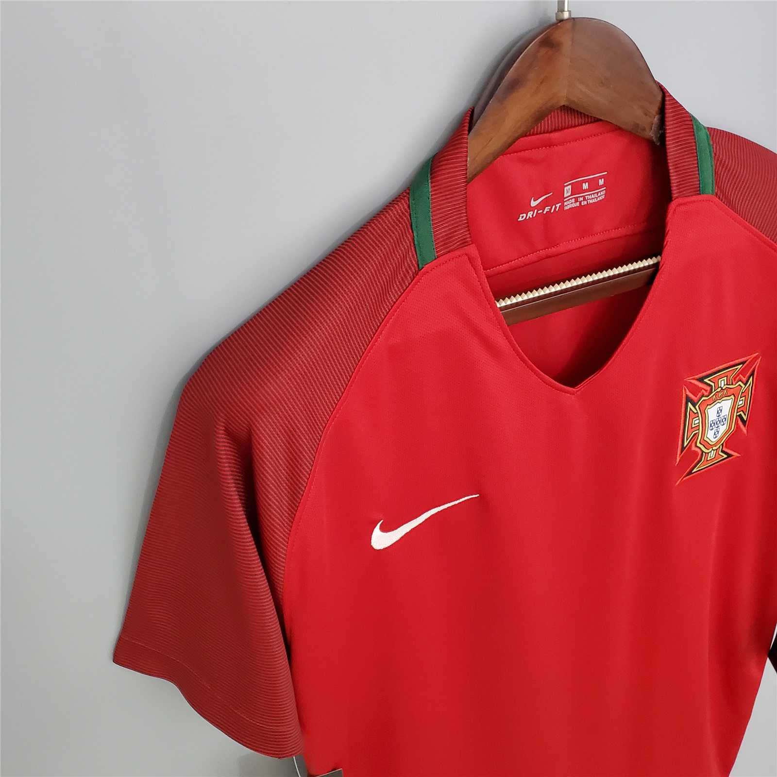 Retro Portugal 2016 Home Stadium Jersey - UnitedFutballJersey