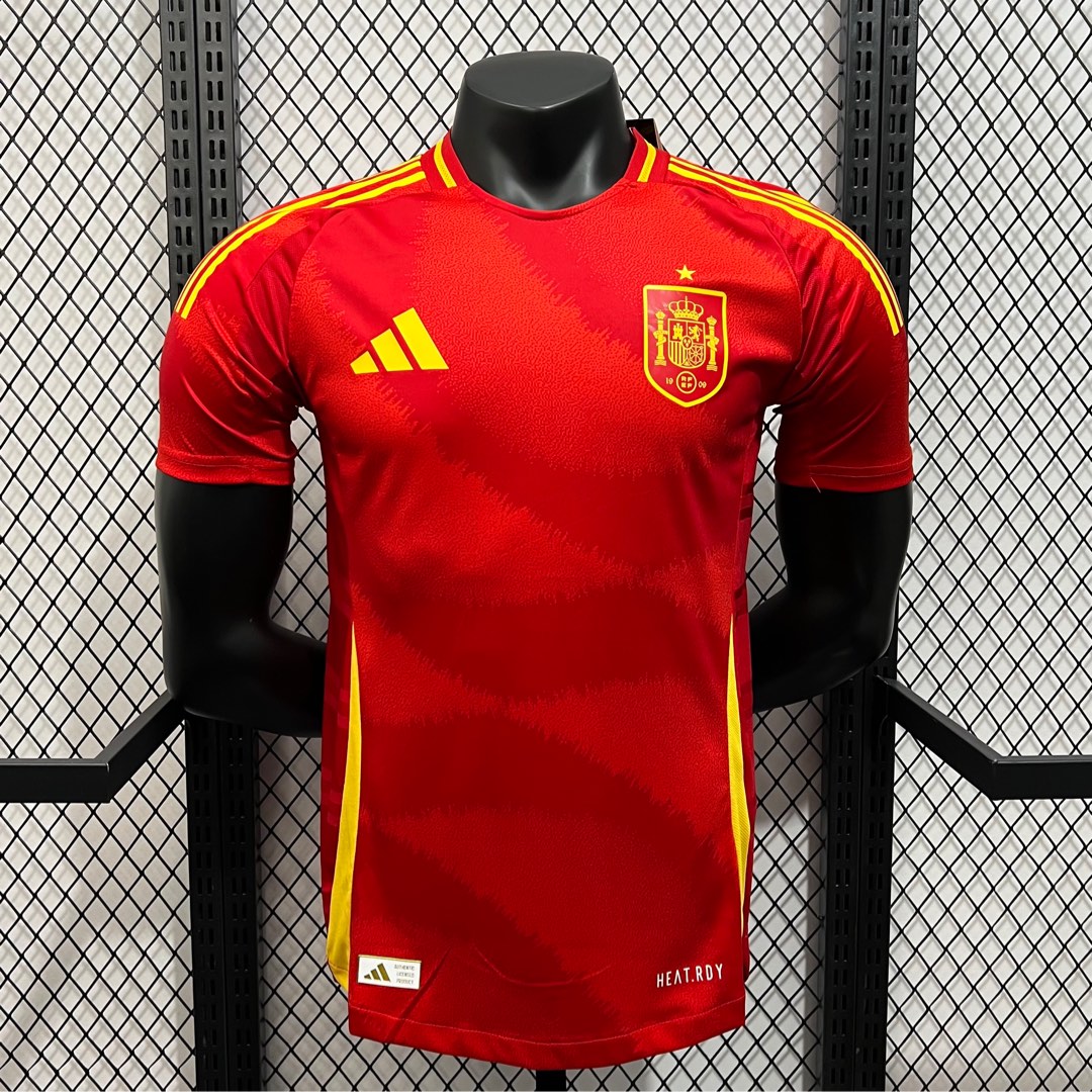 Spain 2024 Home Stadium Jersey - Player Version - UnitedFutballJersey