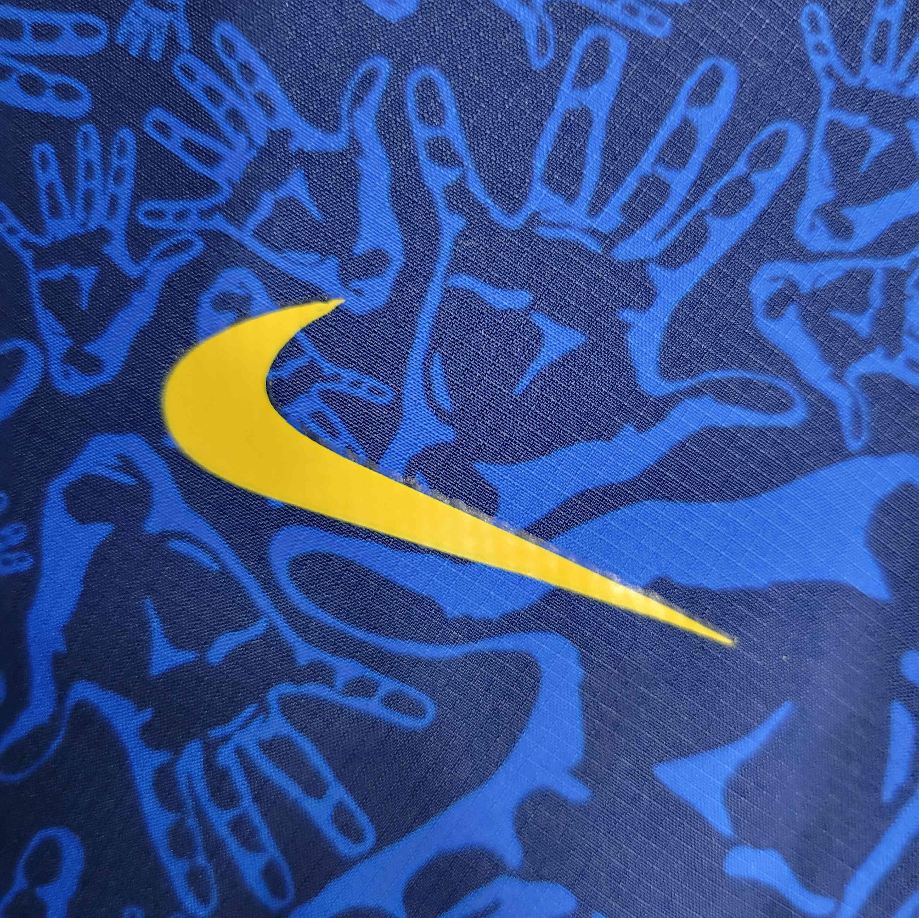B.A.R.S.A 23-24 Blue Pattern Player Windbreaker - UnitedFutballJersey